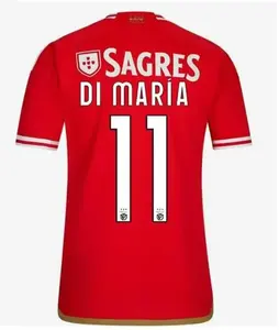 23 Benfica Pizzi #11 Di Maria Voetbaltruien 2023/2024 Weg Grimaldo J. Weigl J. Mario Shirts Kids Tenue Darwin Chiquinho Rafa