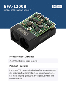 युवा EFA-1200B 905nm सूक्ष्म लेजर मॉड्यूल 1500 मीटर रेंज औद्योगिक ग्रेड छोटे आकार आवृत्ति 4hz ip67 एल्यूमीनियम मिश्र धातु - Product Image 5