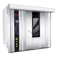 Four rotatif miniature personnalisé pour la cuisson du pain, vente directe en gros, prix raisonnable, simple, 1-2 chariots, pour usage domestique en boulangerie
