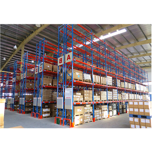 Sistema de Estanterías para Almacén, Solución de Estanterías Metálicas de Alta Resistencia, Estantería de Almacenamiento de Palés Selectiva de Doble Profundidad Ajustable - Product Image 4