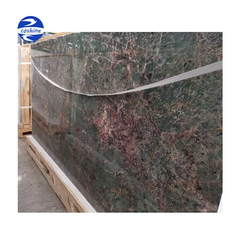 Đá Amazonita Màu Xanh Lá Cây Đá Granite Nhìn Sứ Nền Tường Gạch Tấm