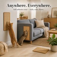 Tapis à gratter pour chat en sisal auto-adhésif, à fixer au mur, naturel, sans produits chimiques, durable, facile à nettoyer, taille personnalisée, OEM
