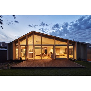 Villa moderna con estructura de acero ligero, residencia privada con diseño de techo inclinado para vivienda al aire libre - Product Image 2