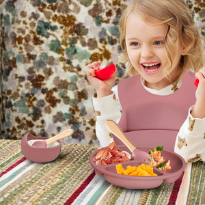 Juego de Alimentación para Bebés de 6 Piezas, Diseño Sostenible del Suroeste, Silicona Antideslizante, Esenciales para Niños de 1 a 3 Años, Utensilios para Comer - Product Image 4