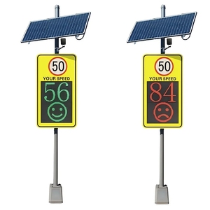Cartelli Digitali Personalizzabili a 3 Display per Limite <span class=keywords><strong>di</strong></span> <span class=keywords><strong>Velocità</strong></span>, Alimentati a Energia Solare, con <span class=keywords><strong>Rilevatore</strong></span> Radar e Telecamera - Product Image 4