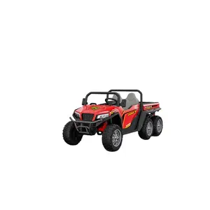 Carro elétrico infantil WDXB-1038A, carro de segurança para crianças, 6 rodas, 2 assentos com suspensão, modelo novo, carro de fazendeiro