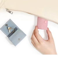 Nouvelle boîte à bijoux créative, portable et compacte, boîte de rangement pour bijoux, boîte à bijoux en velours