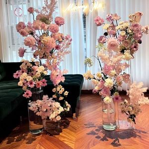 Cross Border New Arrival Modern Elegant Vintage Transparent Acrylic <b>Square</b> Column Wedding Dessert Table Flower Rack Decoration - Product Image 6