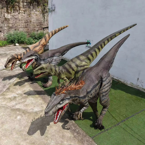 <span class=keywords><strong>Disfraz</strong></span> de <span class=keywords><strong>Dinosaurio</strong></span> Velociraptor Realista Personalizado con Sonido de Rugido para Parques de Aventuras, Uso en Interiores/Exteriores - Product Image 1