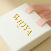 Ensemble cadeau de bijoux blancs Becan Premium en gros avec pochette en satin à ruban et poignées roses et boîte de présentation pour les marques de détail