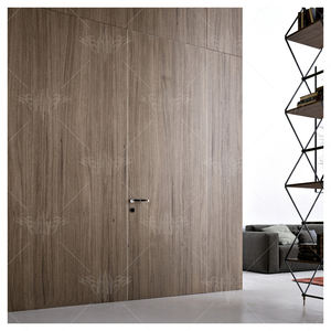 Фошань производитель невидимых дверей на заказ Скрытая невидимая Внутренняя дверь комнаты бескаркасная дверь - Product Image 2