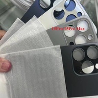 10 pièces de coque arrière en verre pour batterie avec grand trou pour iPhone 11 12 13 14 15 Pro Max 12 13 Mini 15 14 Plus X Xr Xs Max 8