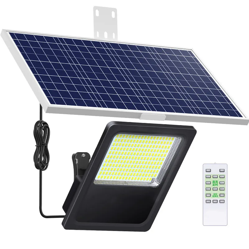 Alta calidad IP67 200W 250 vatios 300W luces de inundación LED con energía solar lámpara luz solar al aire libre