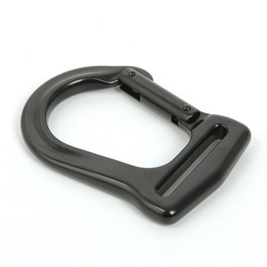 คาราบิเนอร์อะลูมิเนียมอัลลอยด์รูปตัว D สำหรับสายรัดออกกำลังกาย สายต้านทาน เชือกแรงต้าน อุปกรณ์ฟิตเนส ขนาด 8.5*5.7 ซม. - Product Image 3