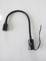 Lampe de table murale moderne à LED 12V 24V 1W en aluminium, à intensité variable, avec bras flexible