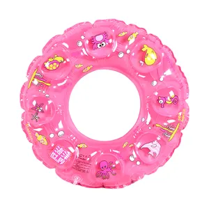 Kunden spezifisches Logo/Größe Sommer PVC Beach Party Kristall Schwimm ringe für Erwachsene Kinder Pool Float Tube Wasser ring