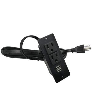 Mini bande d'alimentation partable avec 2 prises USB, ue, 2 prises de sol AC, ue 2,1 a, pour conférence de bureau - Product Image 1