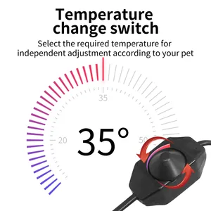 5W/7W/14W/20W/40W Grafeno Reptiles Estera de calefacción Almohadilla de calefacción para mascotas con controlador de temperatura - Product Image 5