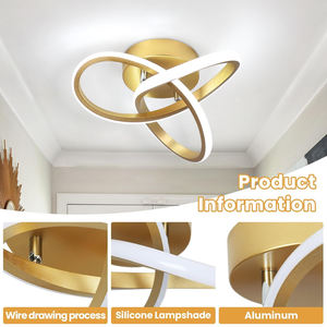 Luz de techo LED moderna para el hogar, cubierta acrílica y Base de hierro, accesorio de iluminación de pasillo interior para pasillo y dormitorio - Product Image 6