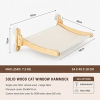 Hamac suspendu pliable et respirant pour chat, avec ventouses, pour fenêtres intérieures, toutes saisons, idéal pour bronzer