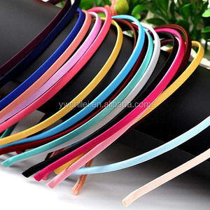 <strong>Thin</strong> Satin 5 mm Craft DIY Fabric Covered Ribbon <strong>Headbands</strong> - Product Image 6