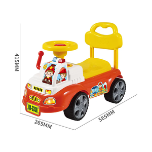 Balade en voiture coulissante pour bébé sur un <span class=keywords><strong>camion</strong></span> de pompiers avec klaxon pour les tout-petits - Product Image 3
