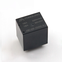 Relais de puissance PCB TONGLING 22F 5 broches JQC-22F-S-Z12V 16A 250VAC/30VDC, relais scellé