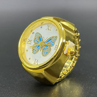 BZ-007 Montre-bague à quartz tendance pour couple, mini bijou très prisé