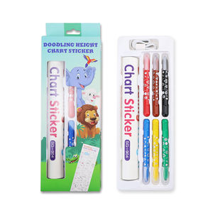 2025 créatif griffonnage amovible autocollant mural dessin animé hauteur <span class=keywords><strong>tableau</strong></span> de croissance pour enfants <span class=keywords><strong>peinture</strong></span> papier - Product Image 1