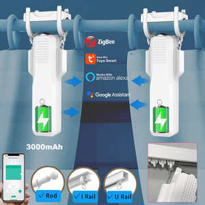 TYSH-Tuya Batterie Ultra-silencieuse, Contrôle Vocal par Application Wifi, Rideaux de Rêve, Rideau de Lit à Moteur <span class=keywords><strong>Robot</strong></span> Solaire Intelligent pour Chambre à Coucher - Product Image 2