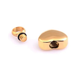 Kalung Urn Hati Kremasi Baja Tahan Karat untuk Abu Jenazah, Liontin Hati, Perhiasan Kenangan - Product Image 4