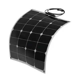 Custom made 50W Parasol/ Beach Umbrella caravan vehicle rated flexible solar photovoltaic panel