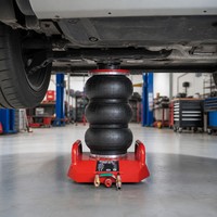 Cric pneumatique à double levier de 3 tonnes (6600 LBS) pour mécaniciens professionnels et garages – Conception compacte
