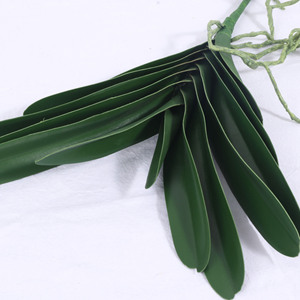 Feuilles artificielles en plastique, aspect réaliste, longues tiges, orchidées <span class=keywords><strong>Vanda</strong></span> suspendues pour la décoration de Thanksgiving et de Noël - Product Image 4