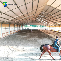 Abri pour manège d'équitation, tente équestre, abri pour écurie, structure couverte pour ferme équine, bétail et animaux