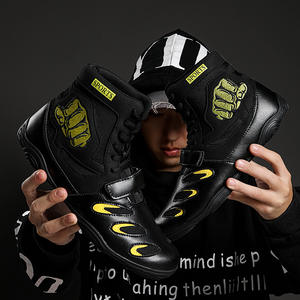 Zapatos de Boxeo para Hombre y Mujer, Zapatos de Entrenamiento, Zapatos de Gimnasio, Zapatos para Sentadillas, Peso Muerto, Taekwondo, Lucha Libre, con Estampado de Puño, Soporte Personalizado con Logotipo - Product Image 4