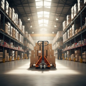Economical <strong>2</strong> <strong>Ton</strong> Manual Forklift Truck with Rubber Wheels 2000kg <strong>Hand</strong> Pallet Handling Competitive Price - Product Image 4