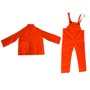Combinaison de <span class=keywords><strong>pluie</strong></span> RainRider pour hommes femmes Leathercraft Rain Gear Heavy Duty 3-Piece Commercial Rain Jacket with Bib Pants Overall - Product Image 2