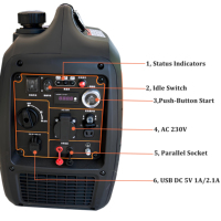 E-XIAPU 3kW 3000watt 5V USB 12V DC Générateur électrique puissant pour usage domestique