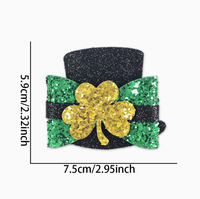 Pinces à cheveux Shamrock Bow Style régulières, kits de carnaval extérieur, thème irlandais de la Saint-Patrick, multi-éléments