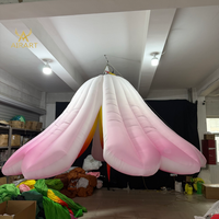 Ballon géant gonflable en tissu Oxford épais, très populaire, en forme de tête de fleur, durable, pour la décoration de festivals de musique