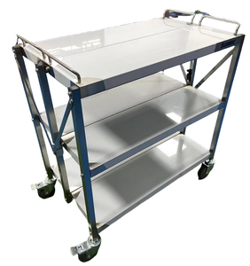 Carrito Plegable de Acero Inoxidable para Servicio de Alimentos en Hoteles y Restaurantes - Product Image 1
