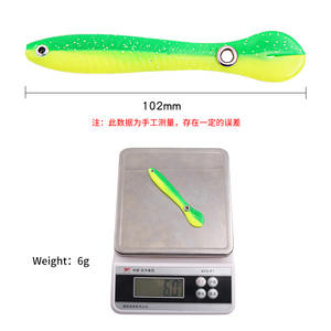 Señuelo de pesca con cebo suave biónico, cebo para pesca de lubina en agua dulce y marina, 5 colores XY-476 - Product Image 3