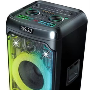 200W Paty 10 pollici * 2 per esterni senza fili blu Subwoofer Party DJ Home altoparlante Karaoke con microfono - Product Image 1