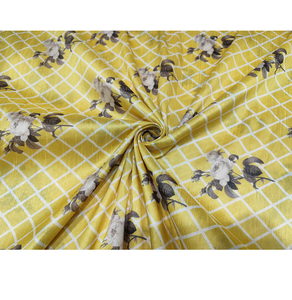 Tela Satén Suave y Lisa Estampada 100% Poliéster Multicolor para Manualidades, Costura, Vestidos de Novia, Material Brillante - Product Image 1