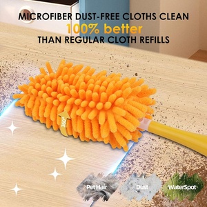 Redones Dusters <span class=keywords><strong>pour</strong></span> recharges de dépoussiéreur de meubles en microfibre réutilisables (lot de 8 + 1 manche) Recharges robustes 360° - Product Image 3