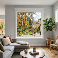 Fenêtres fixes en vinyle LEDOW P85 à cadre durable et performant pour les communautés immobilières résidentielles d'Amérique du Nord