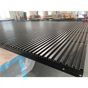 Porte de <span class=keywords><strong>garage</strong></span> moderne isolée automatique intelligente en aluminium noir de luxe pour villa - Product Image 4