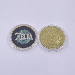 Metal Craft impresión personalizada Japón Anime colección 24K Moneda de Oro <span class=keywords><strong>Zelda</strong></span> lágrimas del reino juego recuerdo - Product Image 5