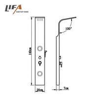 Colonne de douche à effet pluie, sécurité corporelle, acier inoxydable, panneau de douche, De Ducha